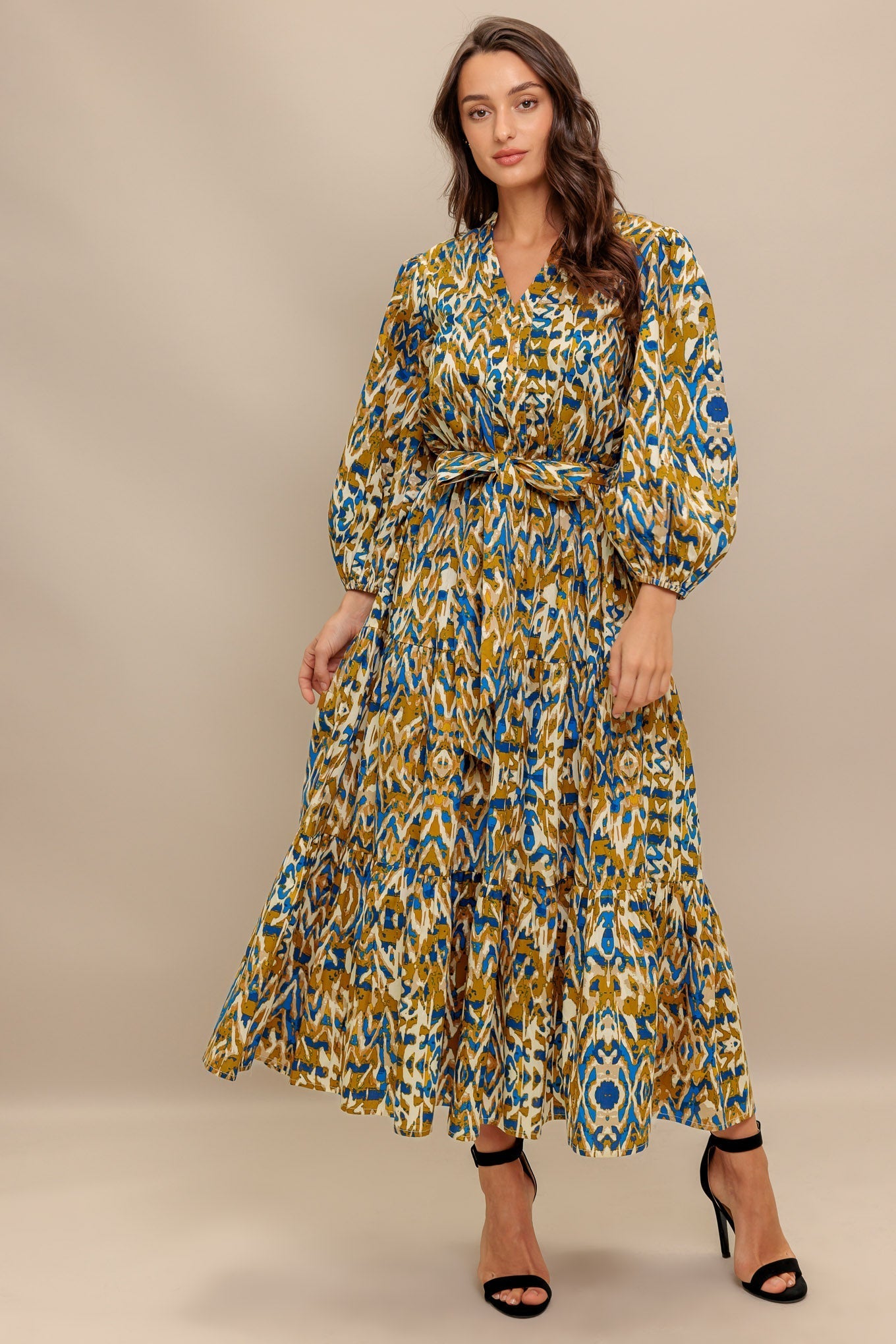TERRA VISION WOVEN MIDI DRESS Flying Tomato